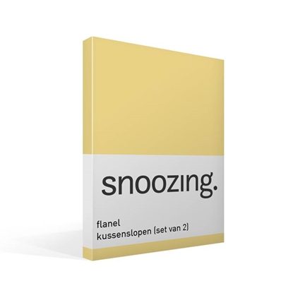 Snoozing taies d'oreiller en flanelle (lot de 2)