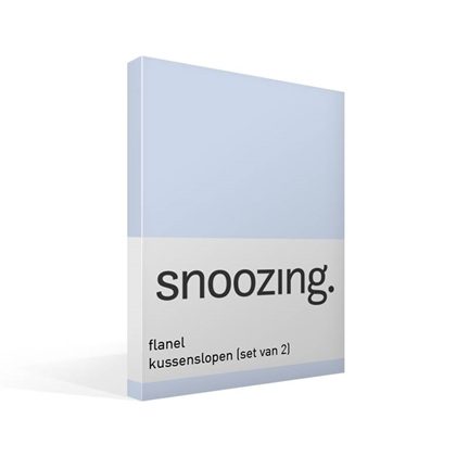Snoozing taies d'oreiller en flanelle (lot de 2)