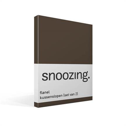 Snoozing taies d'oreiller en flanelle (lot de 2)