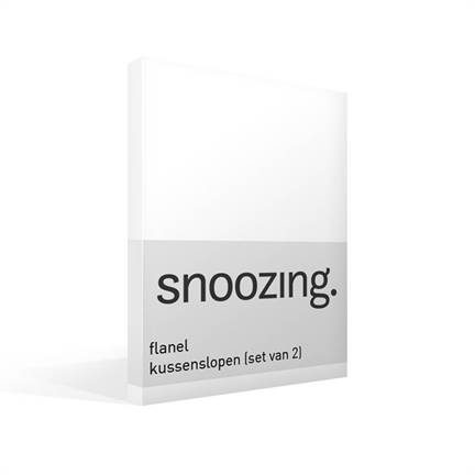 Snoozing taies d'oreiller en flanelle (lot de 2)