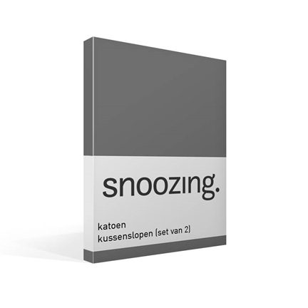 Snoozing taies d'oreiller en coton (lot de 2)