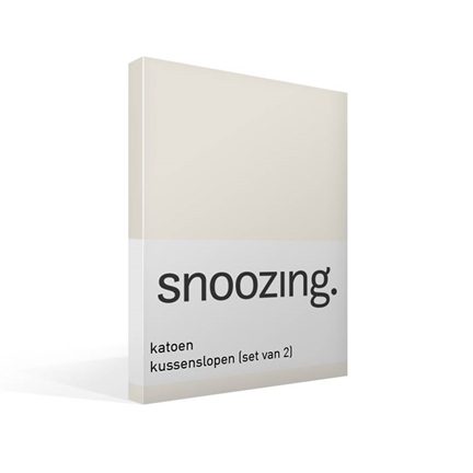 Snoozing taies d'oreiller en coton (lot de 2)