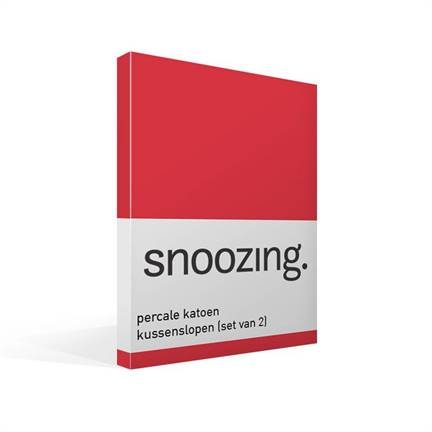 Snoozing taies d’oreiller en percale de coton (lot de 2)