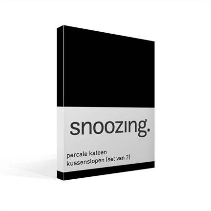 Snoozing taies d’oreiller en percale de coton (lot de 2)