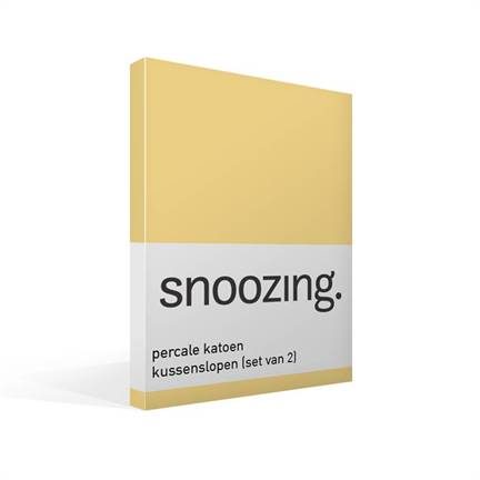 Snoozing taies d’oreiller en percale de coton (lot de 2)