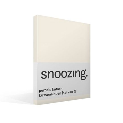 Snoozing taies d’oreiller en percale de coton (lot de 2)