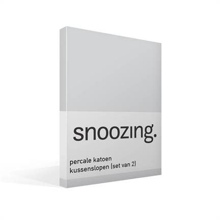Snoozing taies d’oreiller en percale de coton (lot de 2)