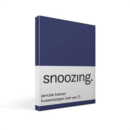 Snoozing taies d’oreiller en percale de coton (lot de 2)