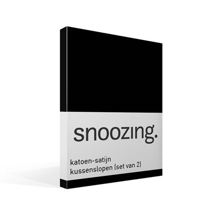 Snoozing taies d'oreiller en satin de coton (lot de 2)