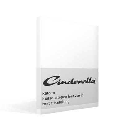 Cinderella Basic taies d’oreiller en coton 57 fils (lot de 2)