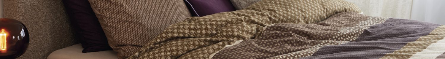 Housse de couette marron
