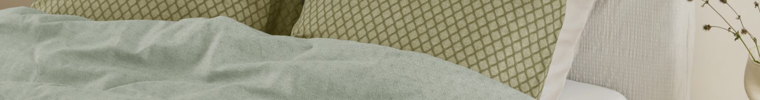 Housse de couette verte