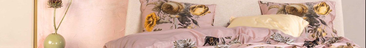 Housse de couette rose