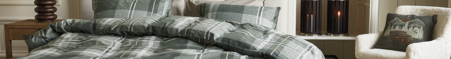 Housse de couette carreaux