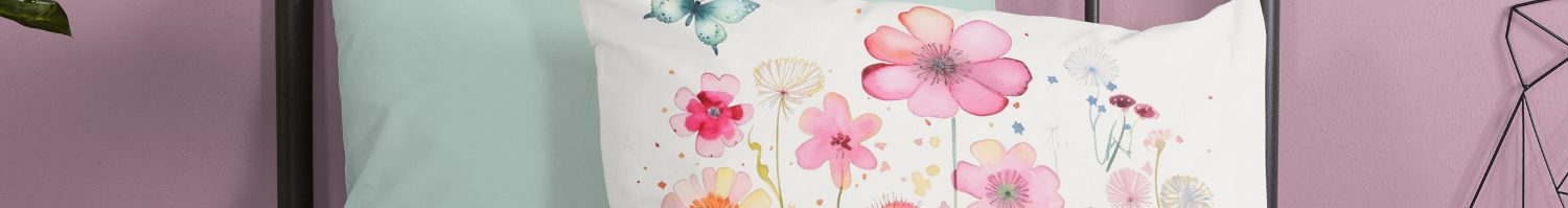 Housse de couette fleurie pour enfants