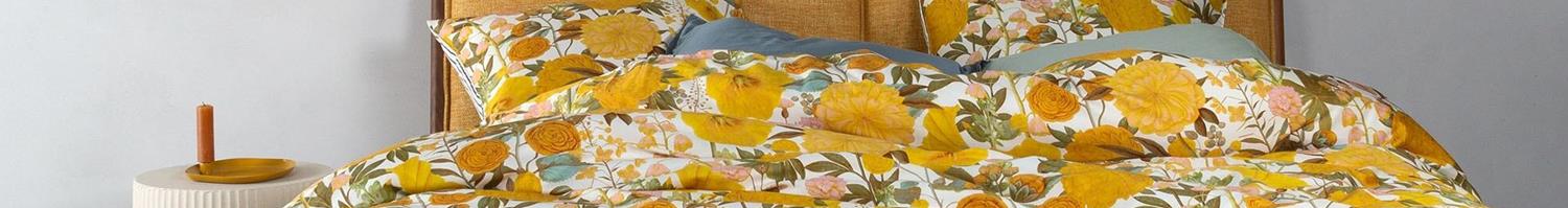 Housse de couette jaune
