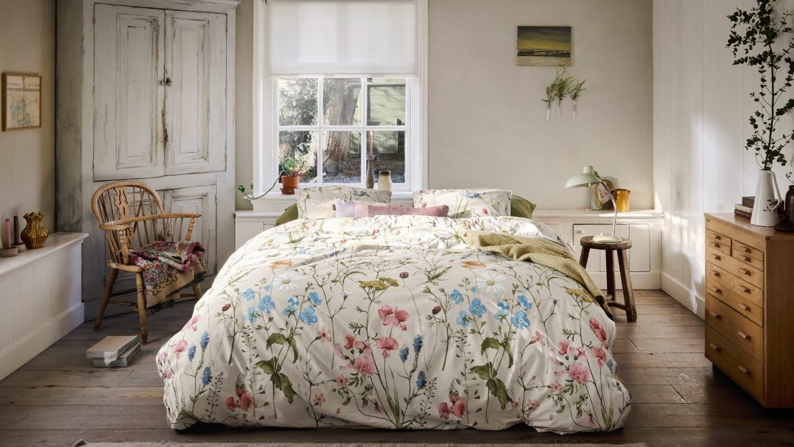 Housse de couette fleurie