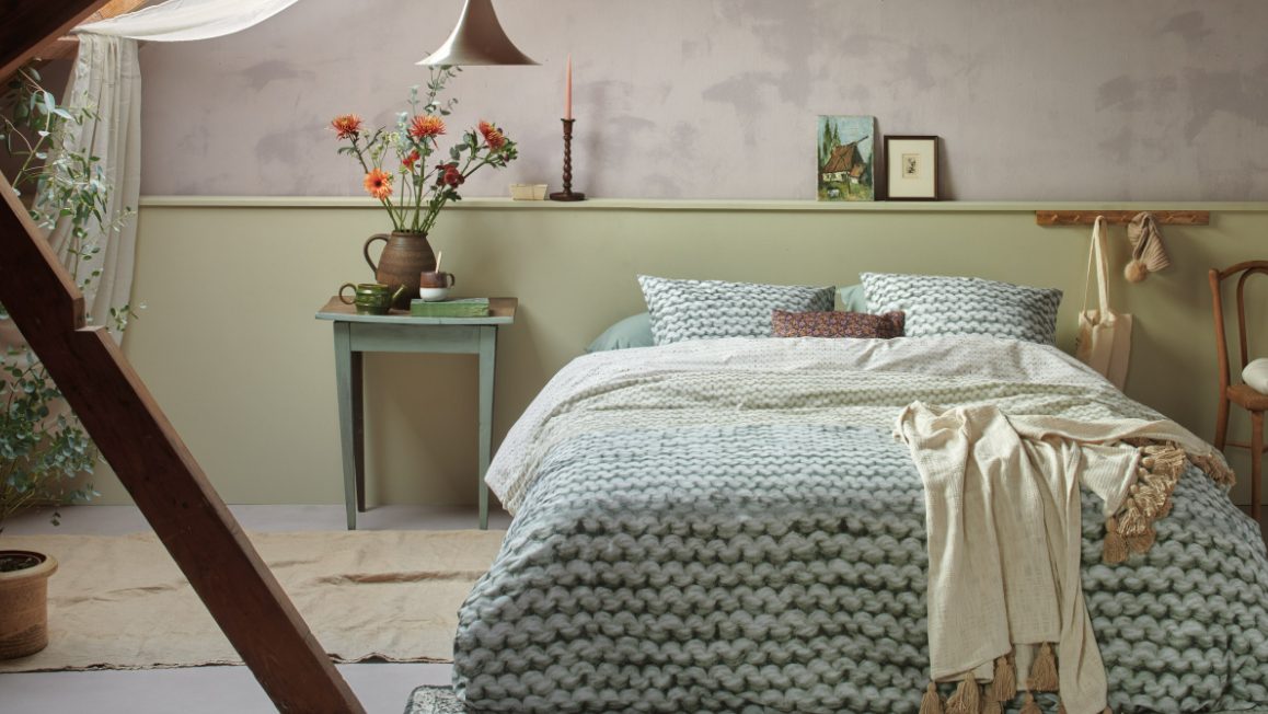 Housse de couette tricot