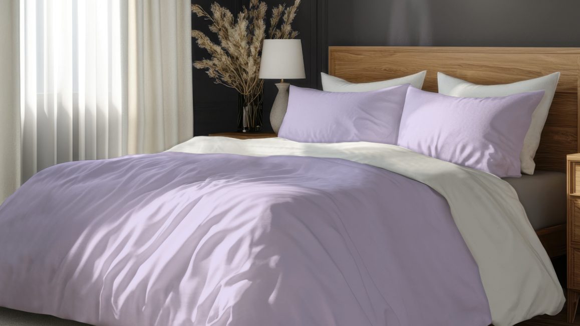 Housse de couette violette