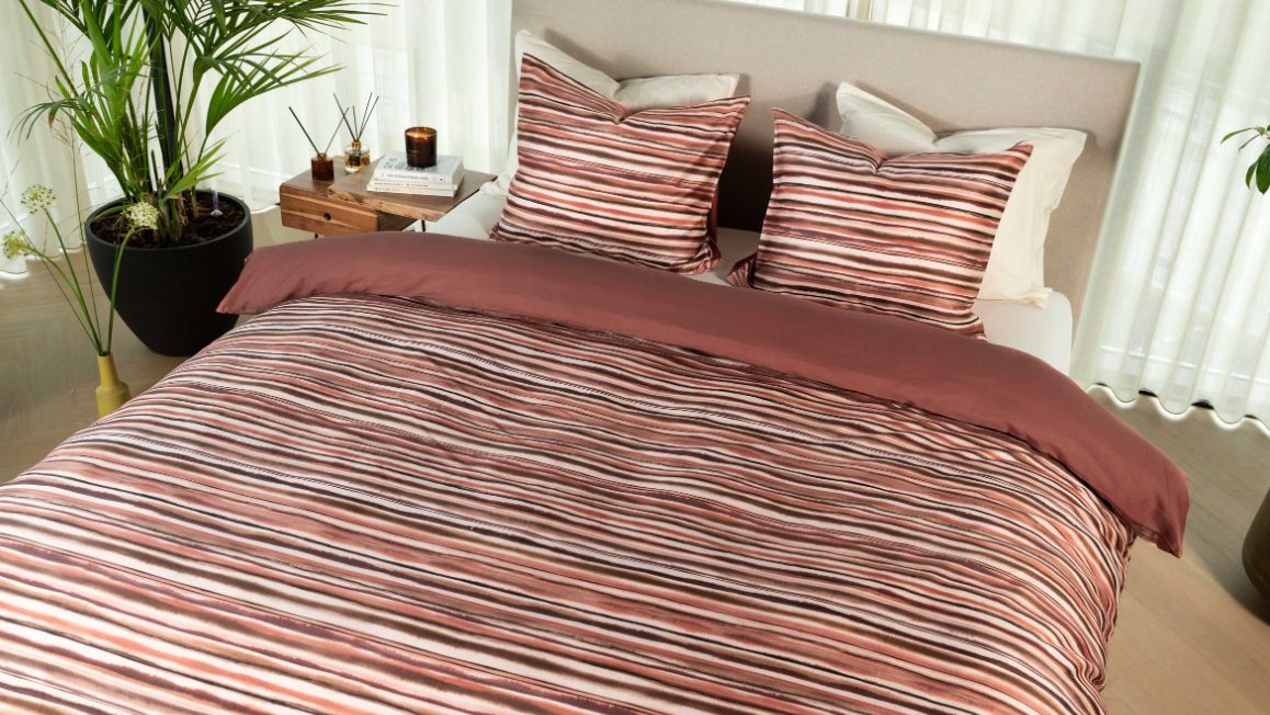 Housse de couette rouge