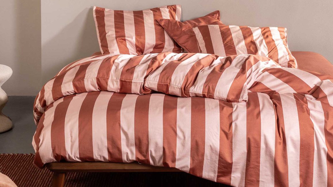 Housse de couette rayures