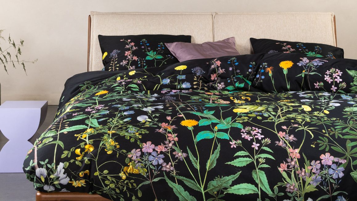 Housse de couette noire