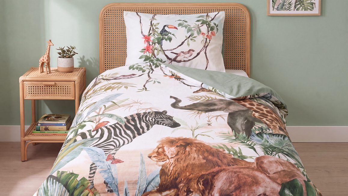 Housse de couette enfant animaux