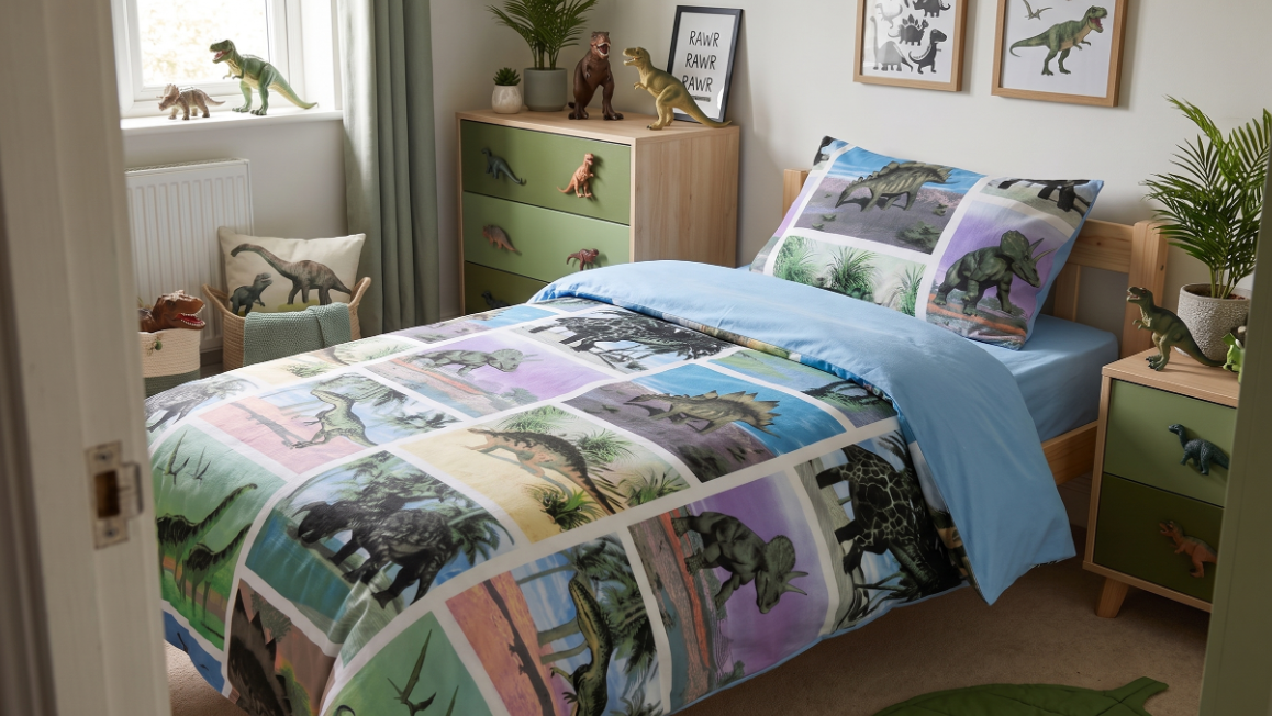 Housse de couette dinosaures