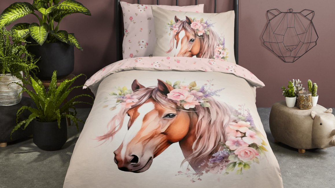 Housse de couette chevaux