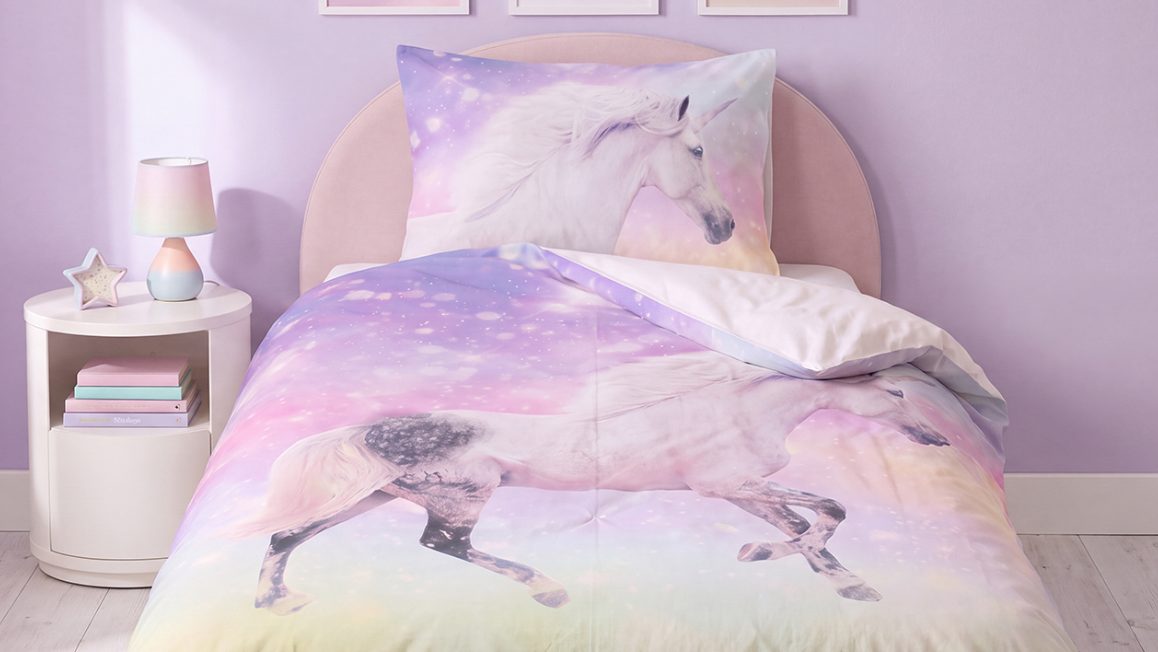 Housse de couette licorne