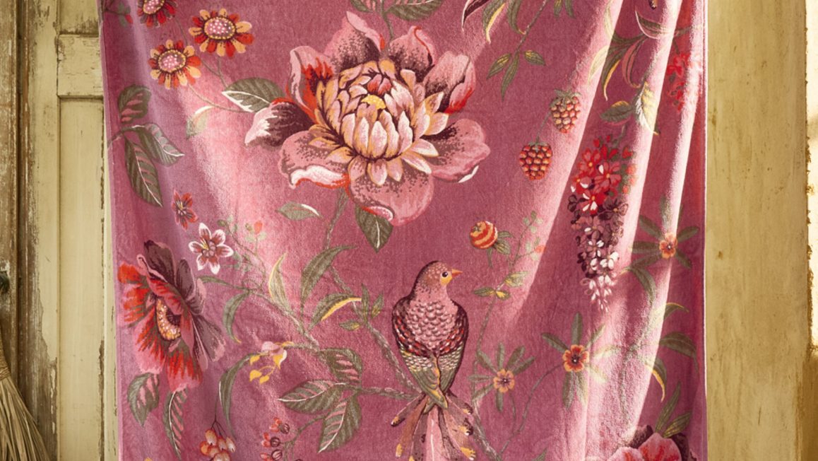 Serviette de plage fleurs