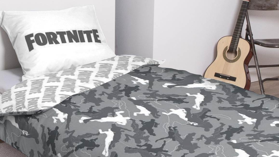 Fortnite Gris housse de couette