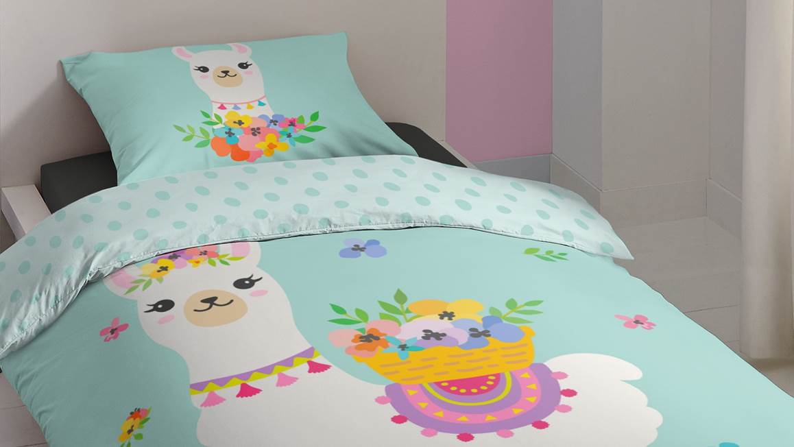 Good Morning Lama housse de couette