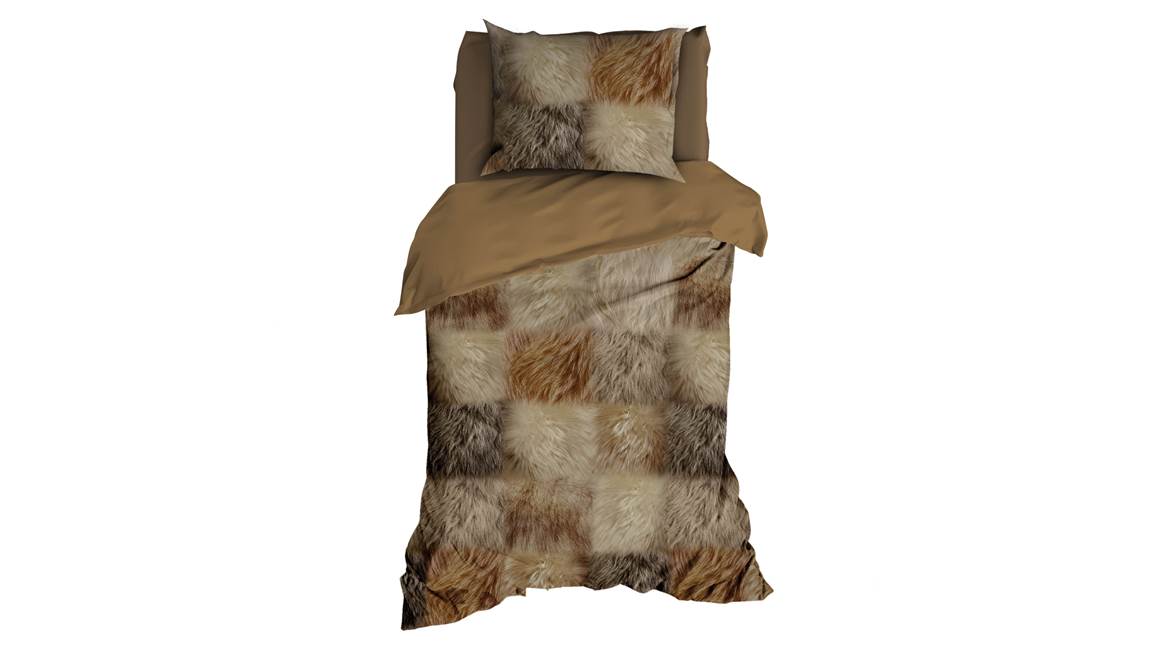 Satin d'Or Fourrure housse de couette