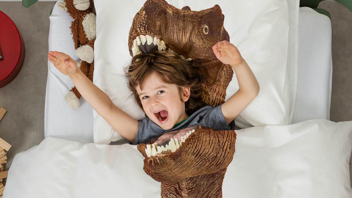 SNURK Dino Brown housse de couette
