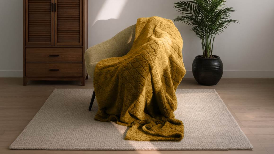 Unique Living Ezra plaid polaire XL