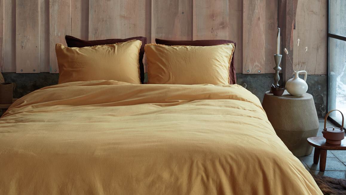 VT Wonen Stone Wash Froncé housse de couette