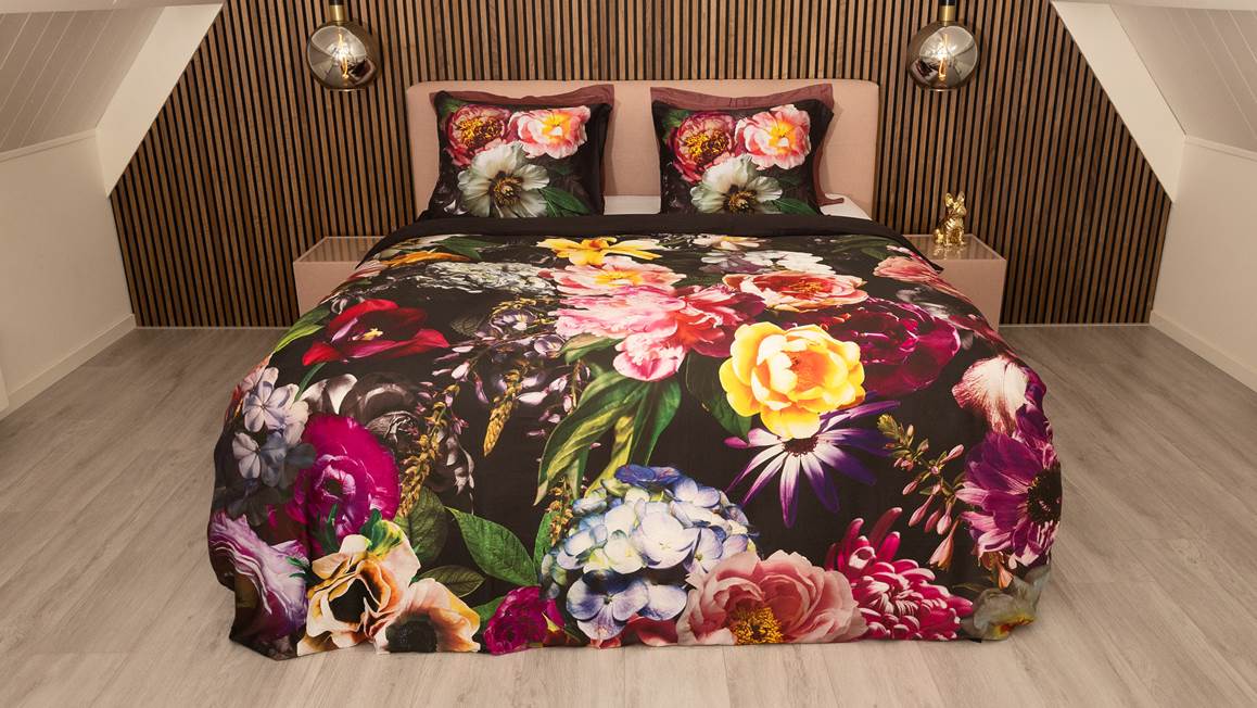 Snoozing Black Romance housse de couette