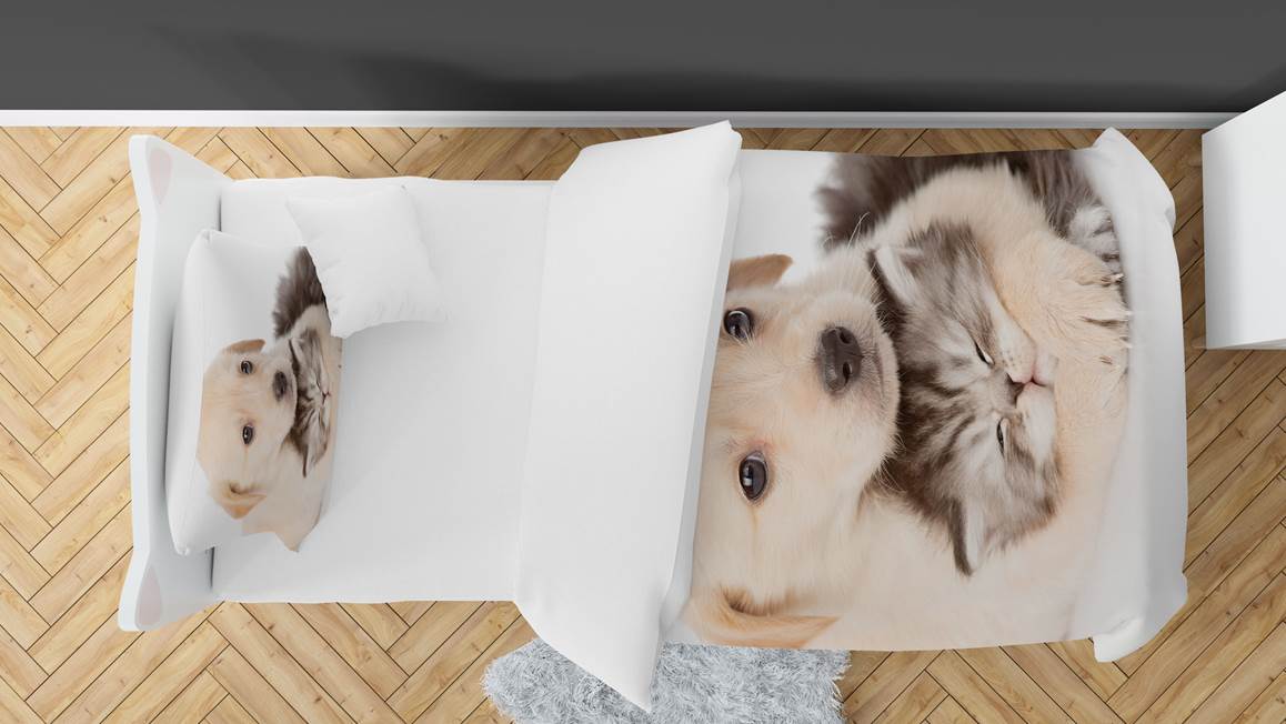 Snoozing Baloe housse de couette en flanelle