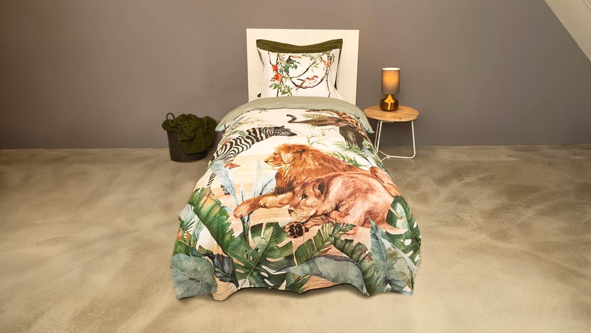 Snoozing Kya housse de couette en flanelle