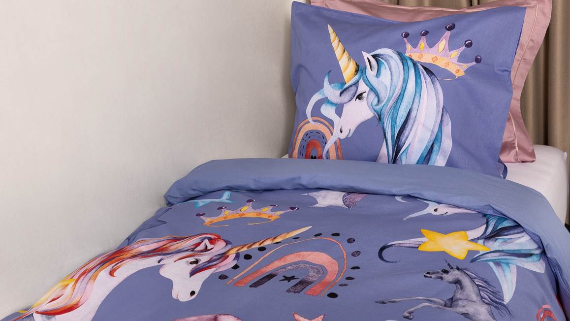 Snoozing Pays des Licornes housse de couette