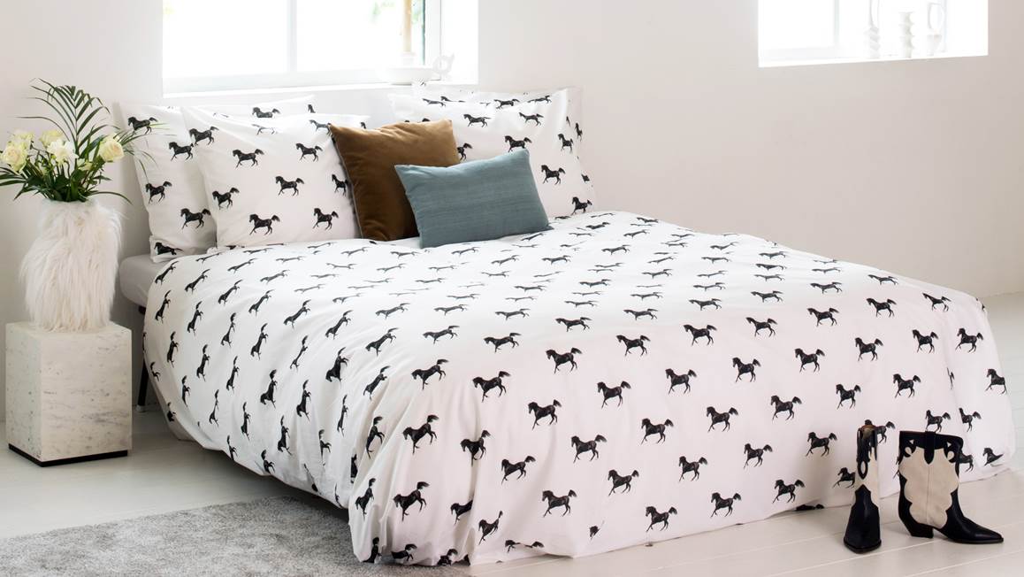 SNURK Black Horses housse de couette