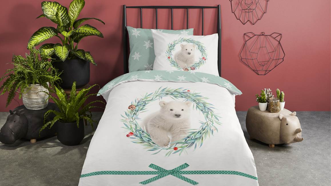 Good Morning Ourson Polaire housse de couette en flanelle