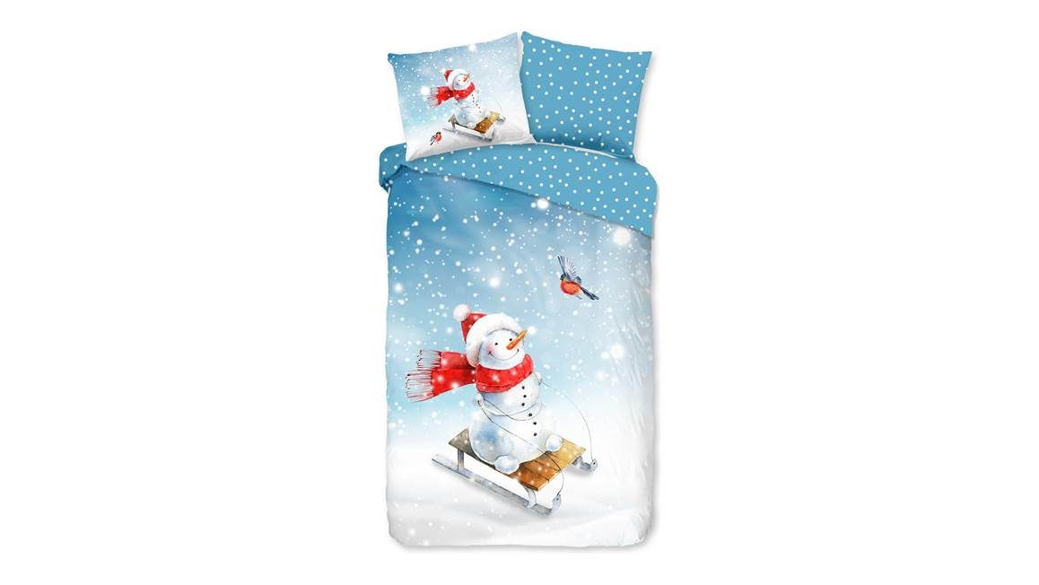 Good Morning Jeux d’Hiver housse de couette en flanelle