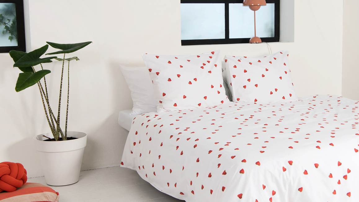 SNURK Fraises housse de couette