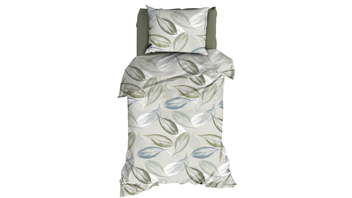 Satin d'Or Feuilles housse de couette