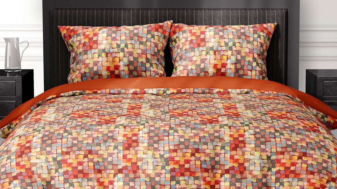 Satin d'Or Mosaic housse de couette