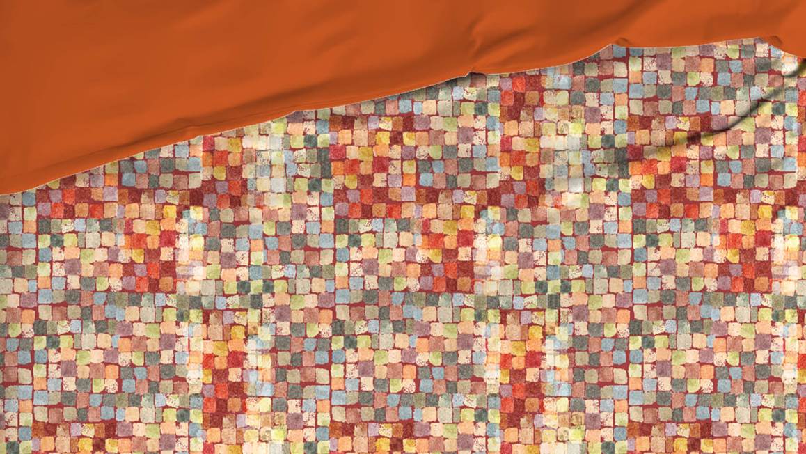 Satin d'Or Mosaic housse de couette
