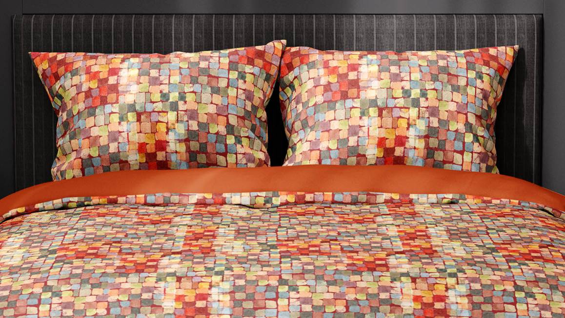 Satin d'Or Mosaic housse de couette
