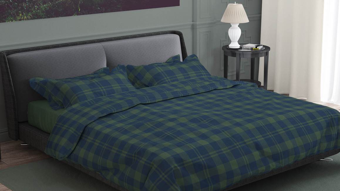 Romanette Bûcheron housse de couette en flanelle